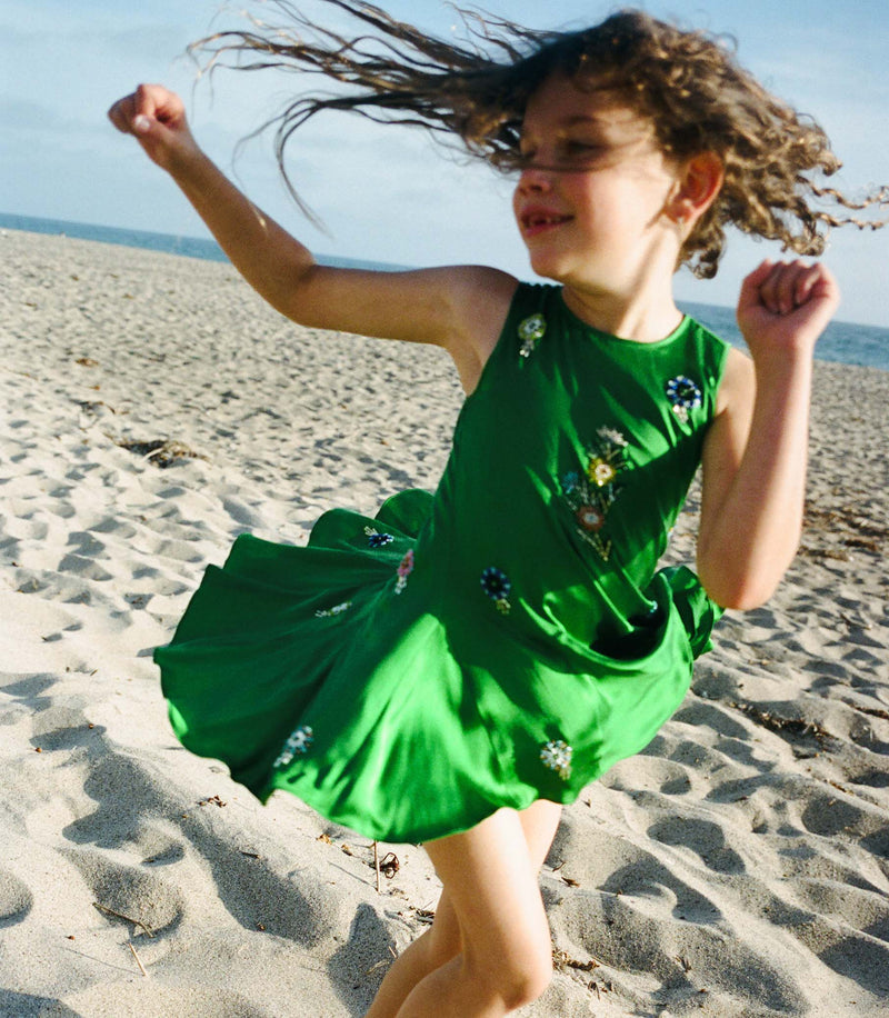 ARIEL DRESS -- EMERALD