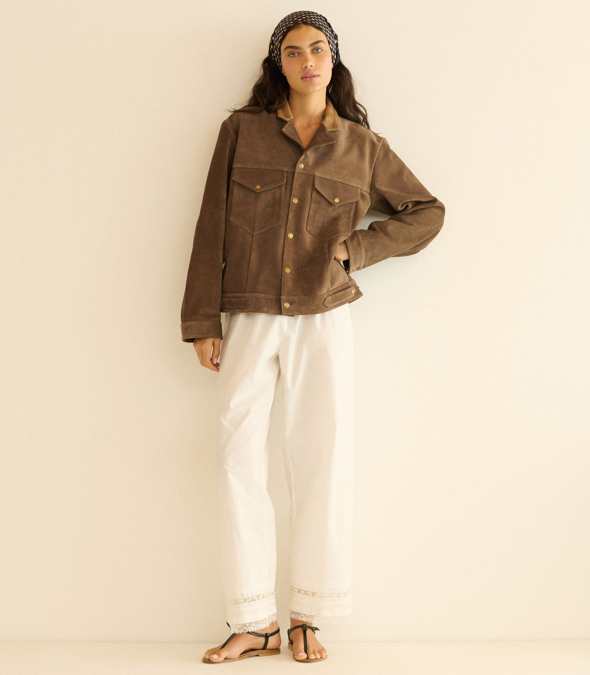 CARSON SUEDE JACKET -- SABLE