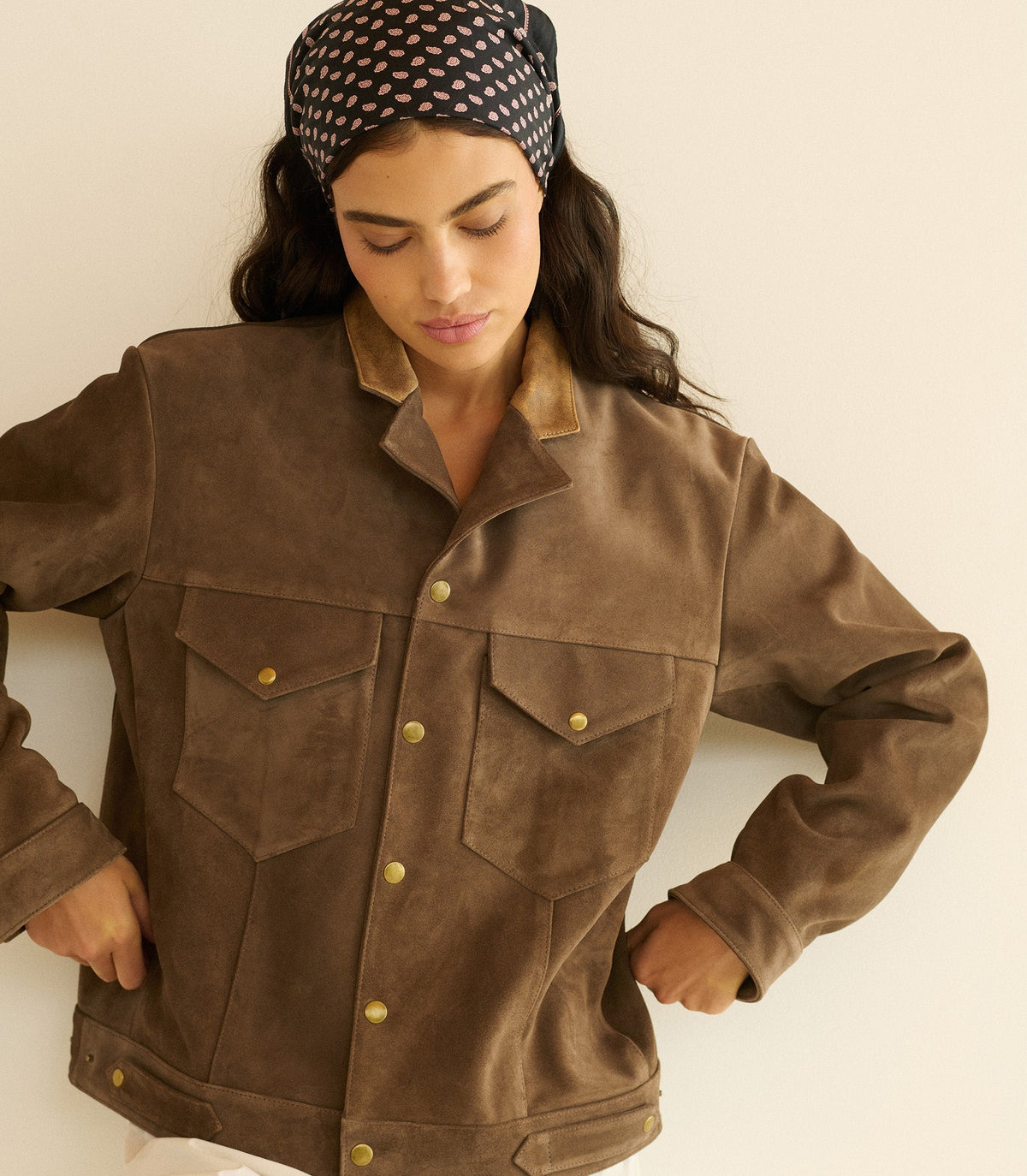 CARSON SUEDE JACKET -- SABLE