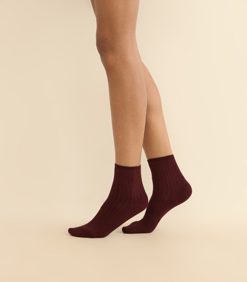 COLLÉGIEN LA MINI ANKLE SOCKS -- BORDEAUX