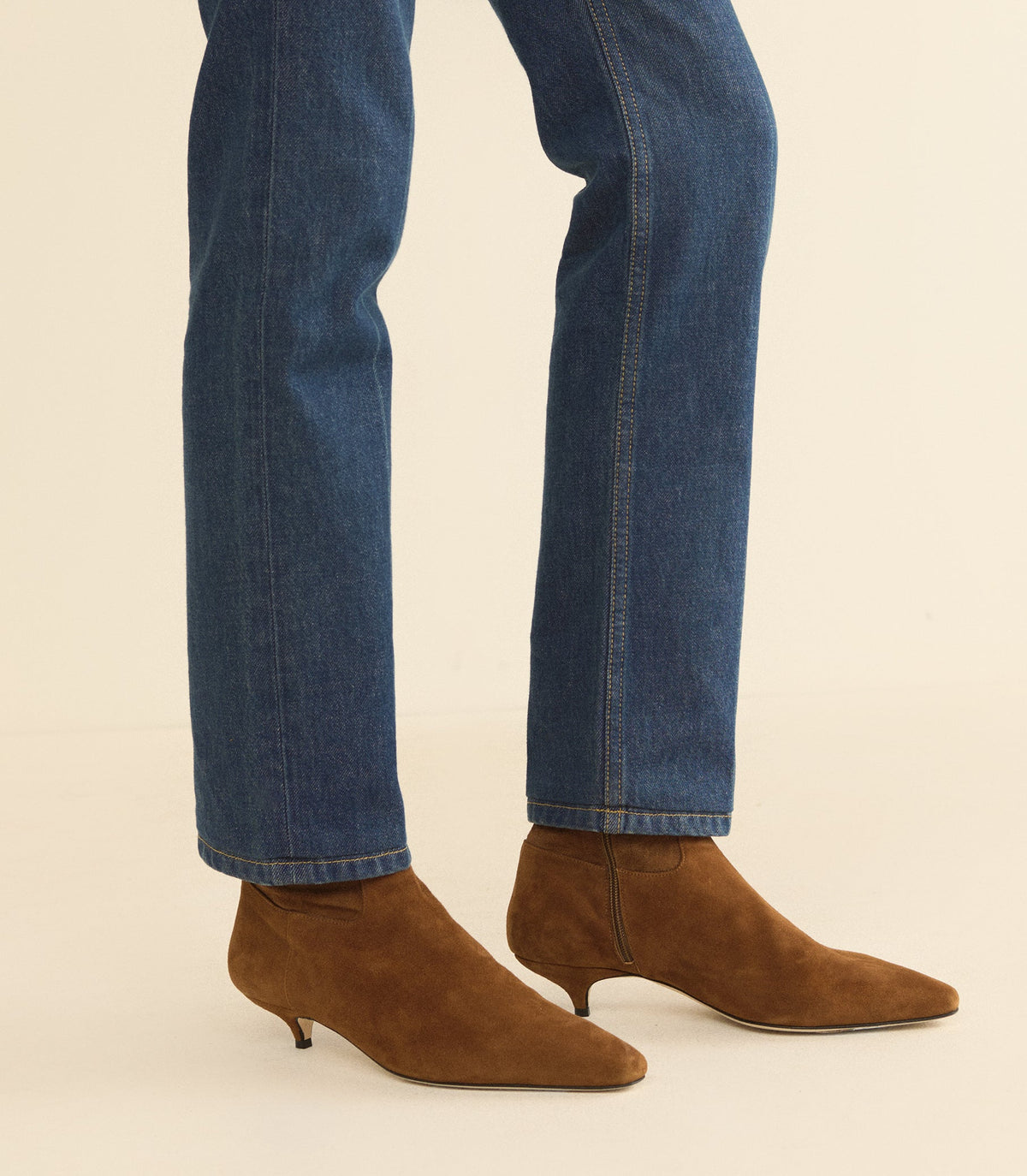DEVI BOOT -- TORTOISE STRETCH SUEDE