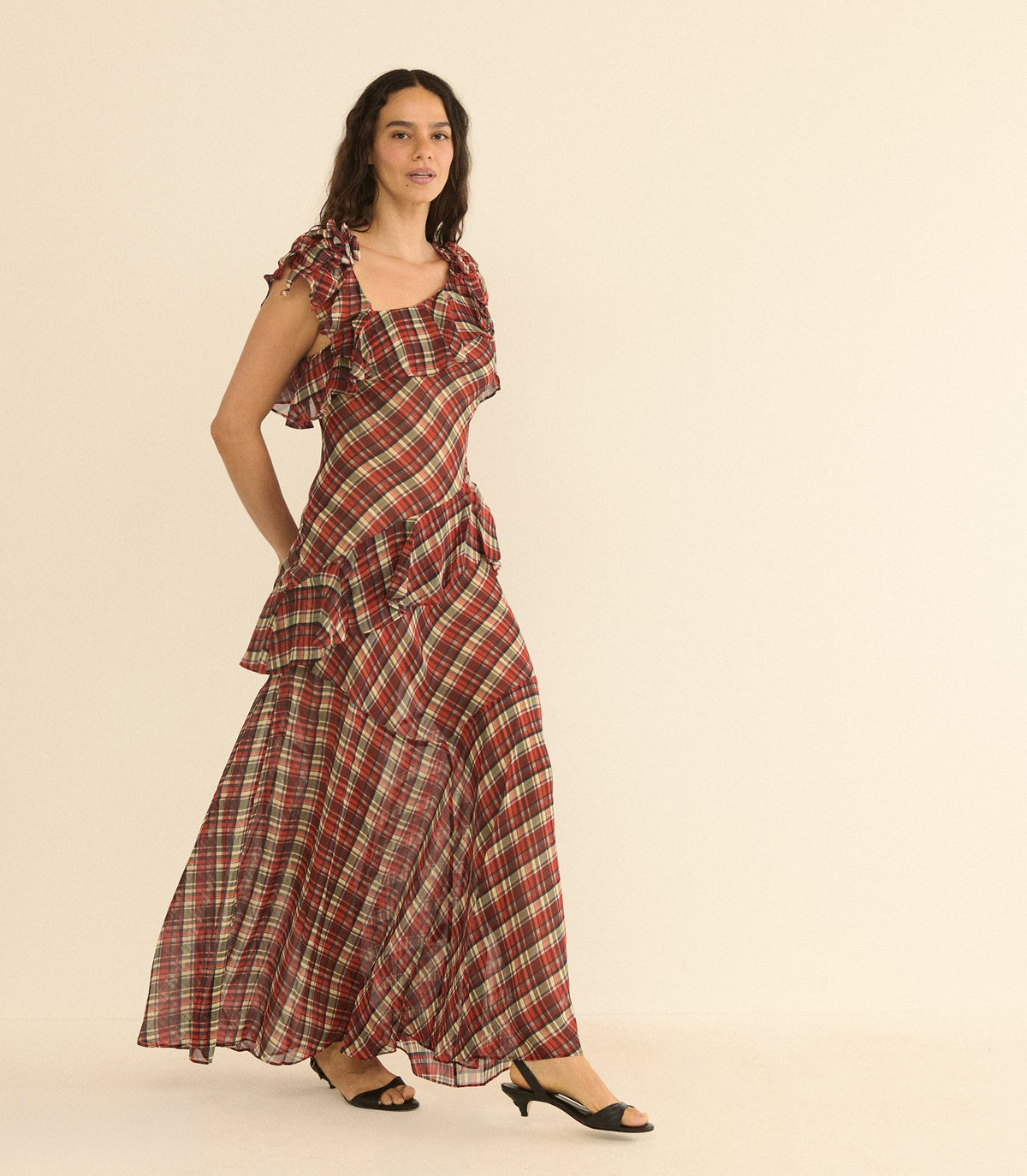 FERNANDA DRESS -- ROSEMERE PLAID
