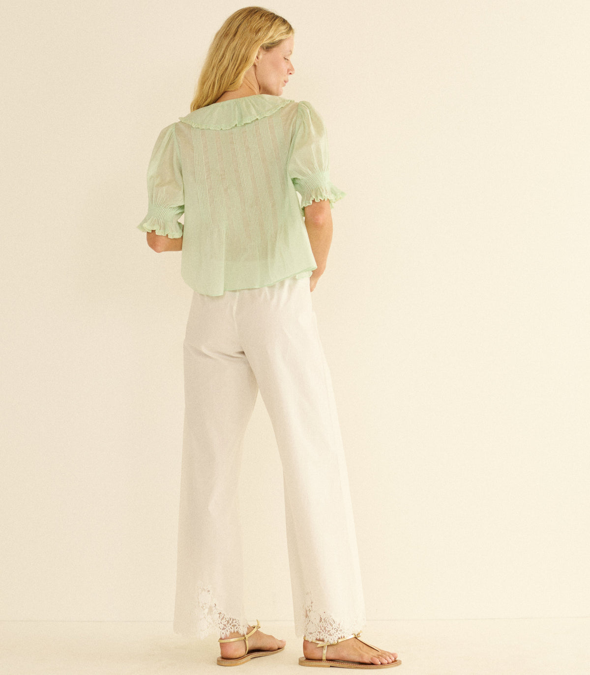 HENRI TOP -- SEAFOAM