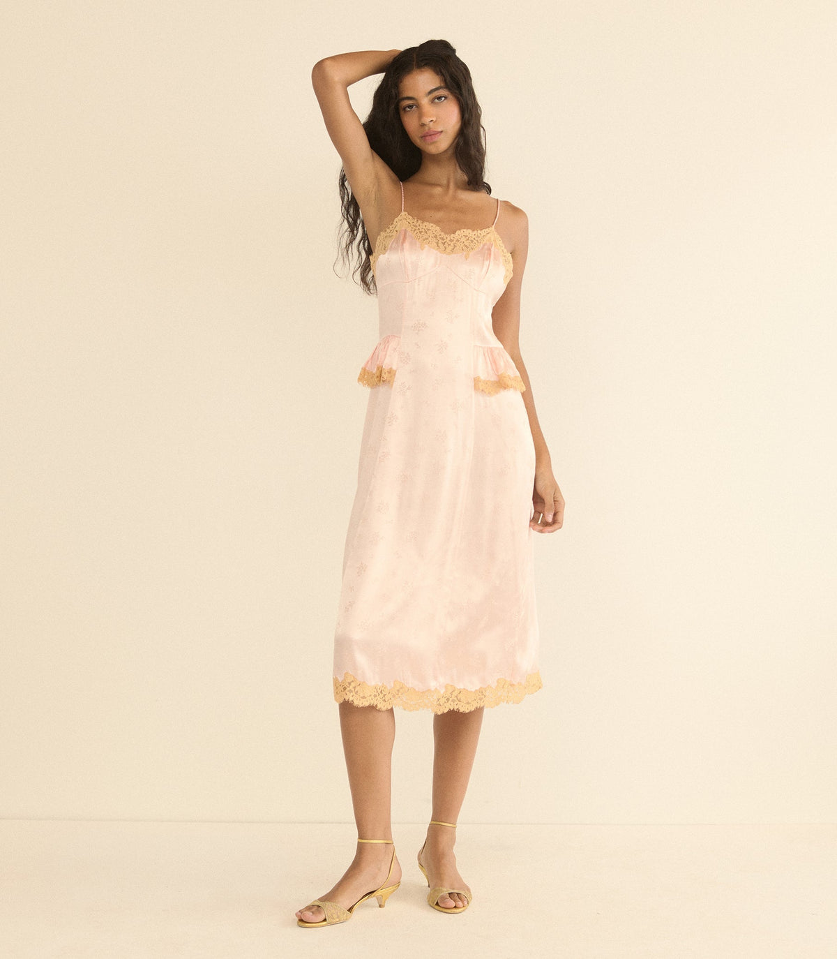 LISE DRESS -- NECTARINE