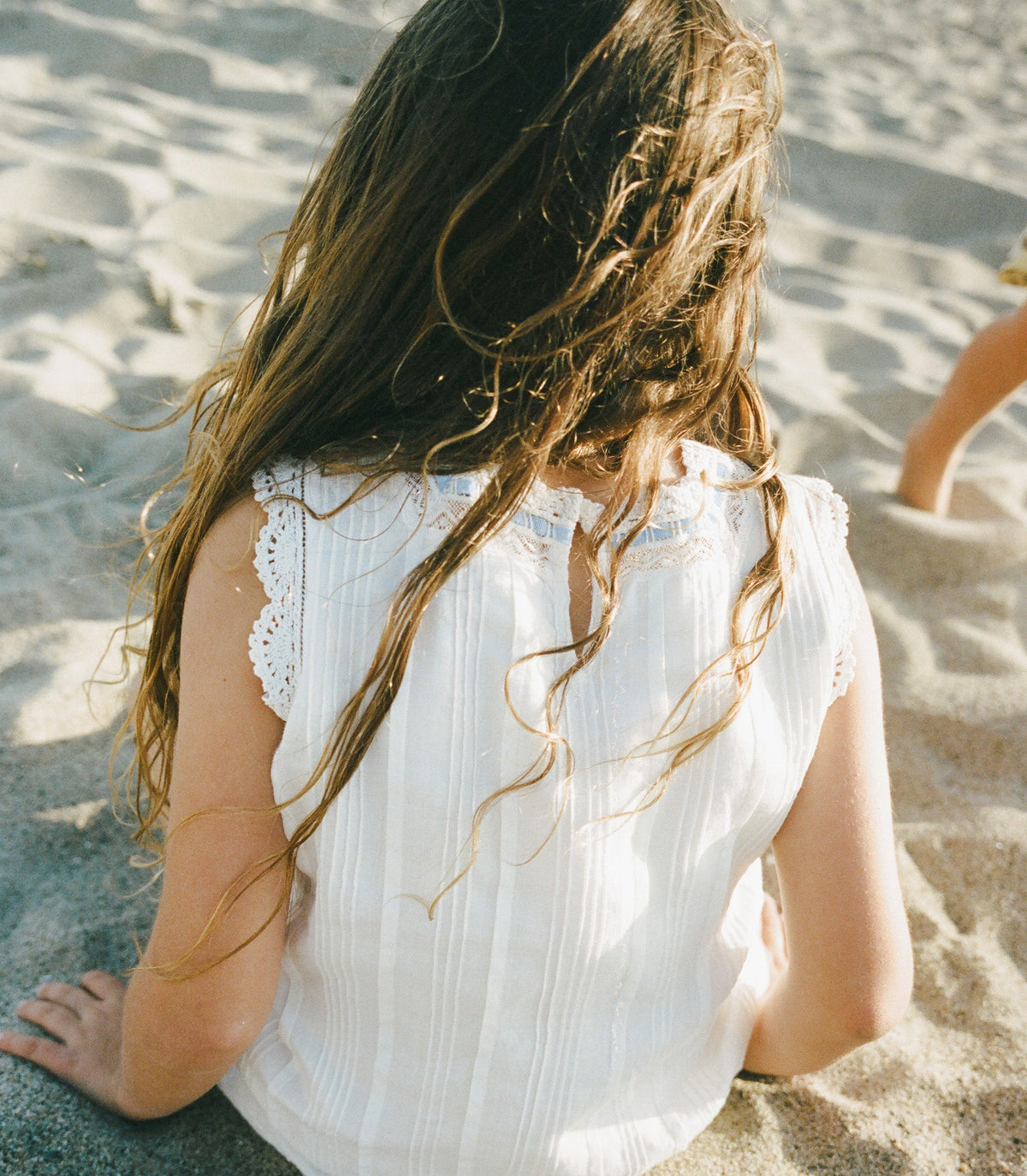 LITTLE HILDE DRESS -- SALT