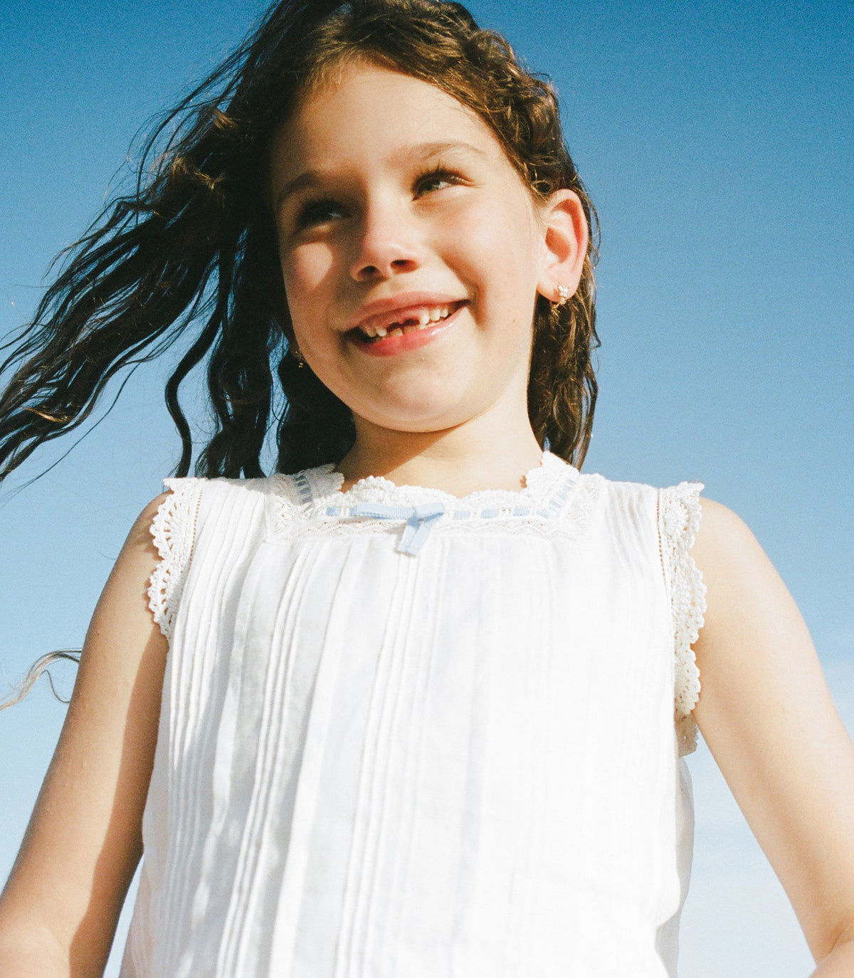 LITTLE HILDE DRESS -- SALT