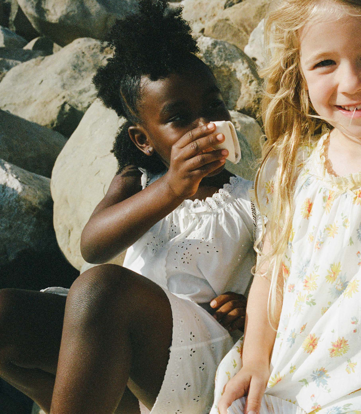 LITTLE NESSIE DRESS -- SALT
