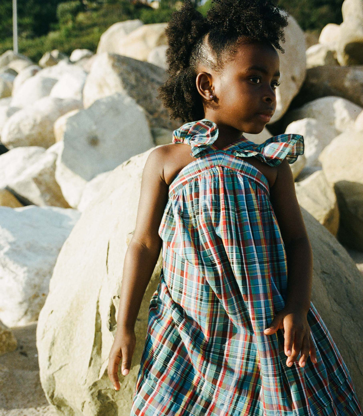 LITTLE NISHA DRESS -- ALDERBROOK PLAID