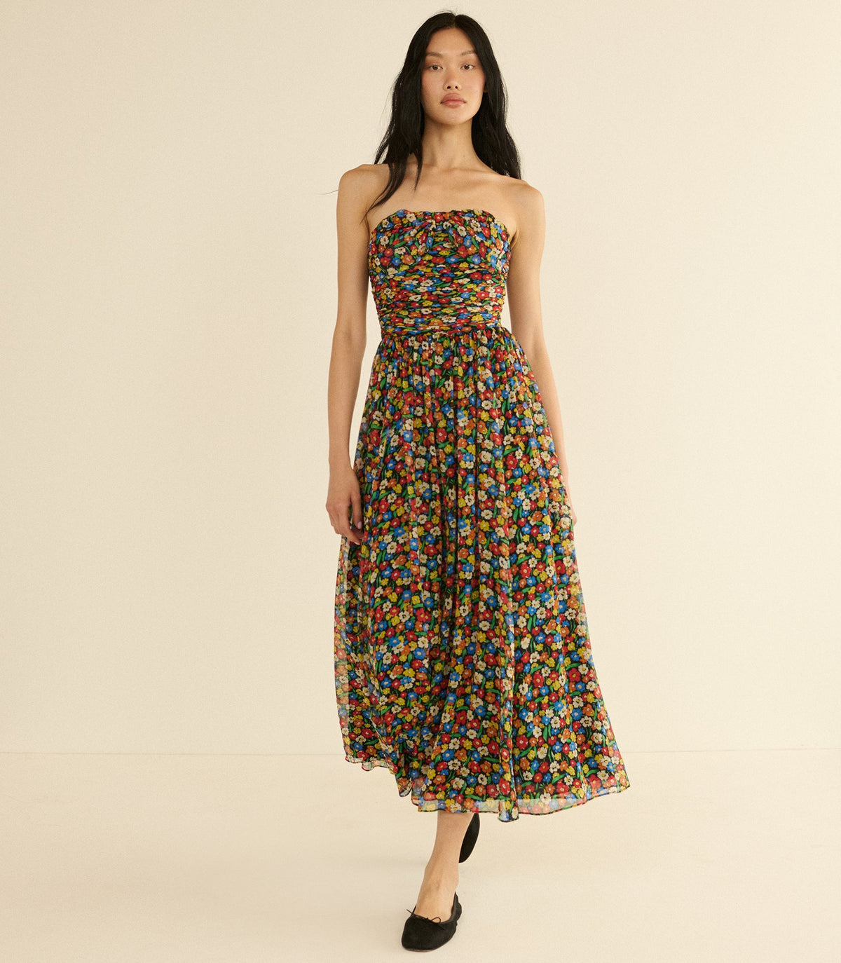 MARGUERITE DRESS -- BEGONIA BLOSSOM