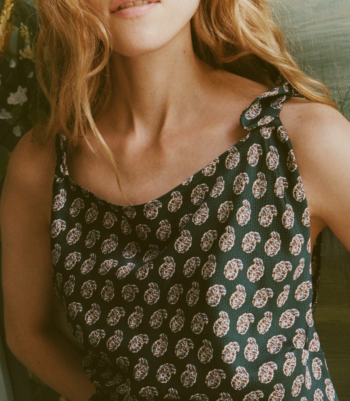 MARISELLE DRESS -- CHAUMONT PAISLEY