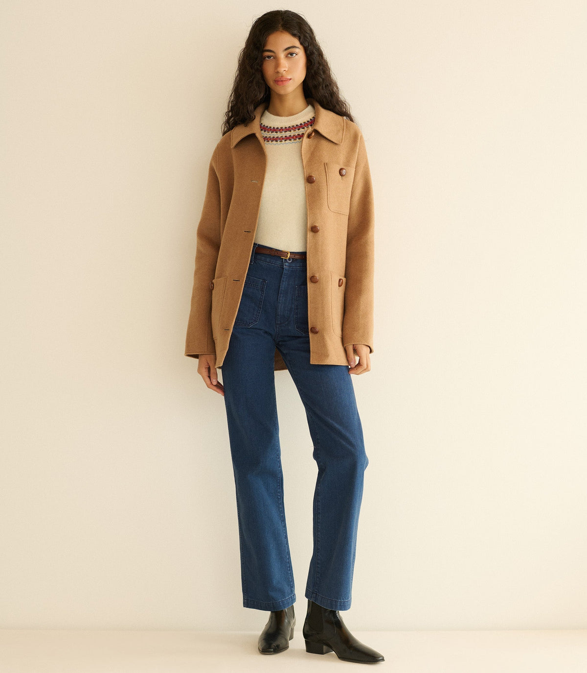 MARITIME MID RISE JEAN -- SIRENES WASH