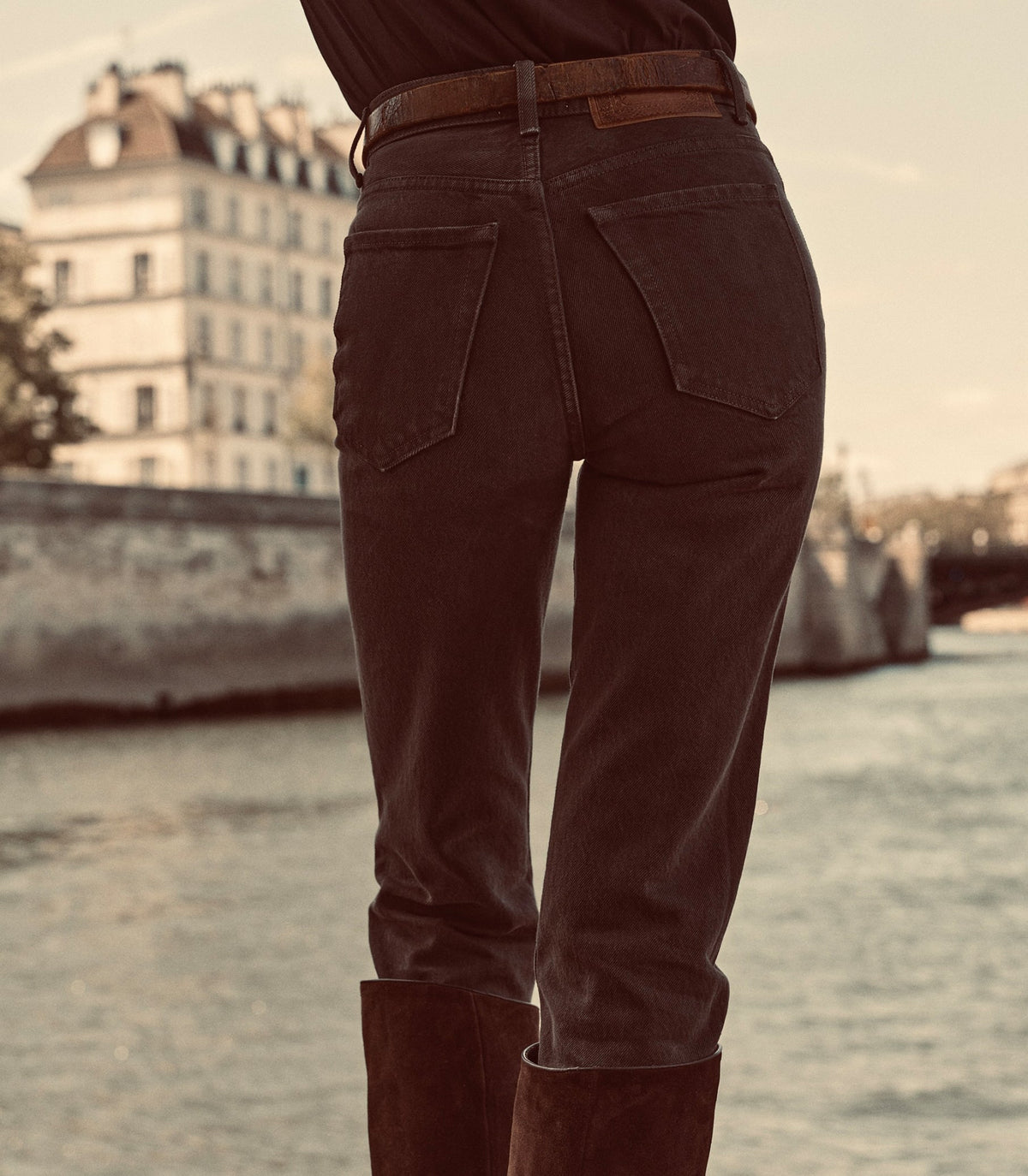 ONDINE JEAN -- EQUESTRIAN BROWN WASH