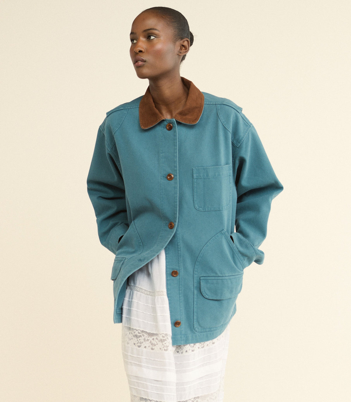 PASCUAL JACKET -- CASPIAN BLUE