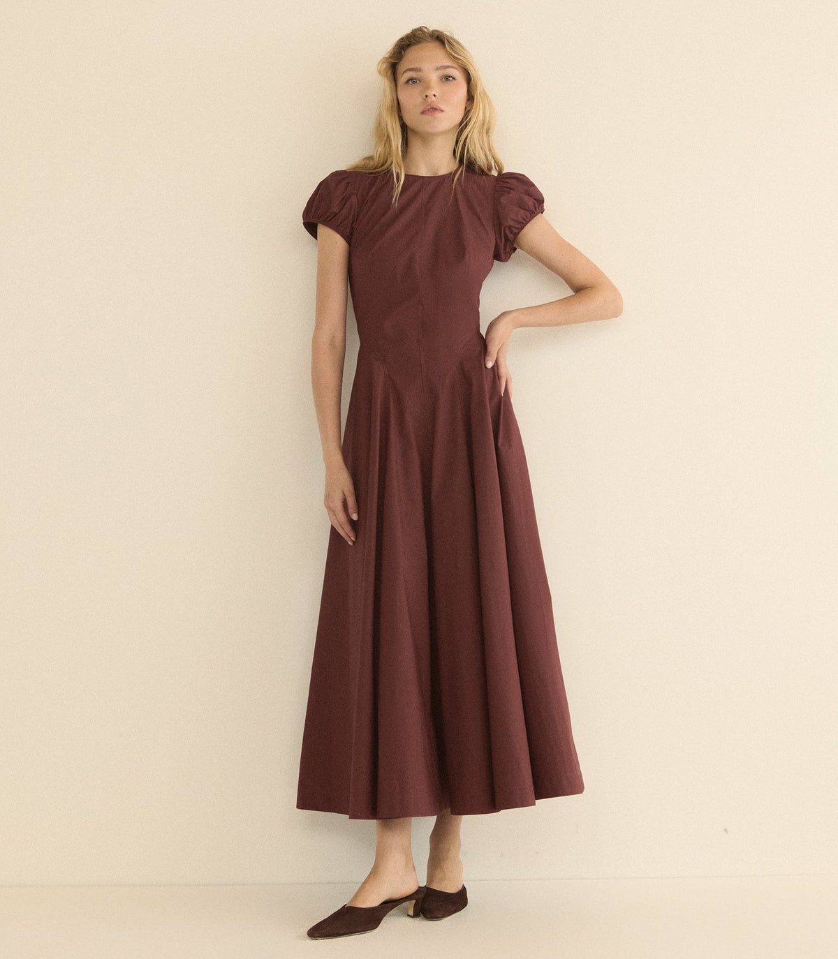 RIVELLE DRESS -- DAHLIA